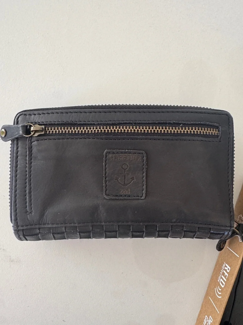 Harbour 2nd Lucinda Leather Wallet RFID Protection Dark Ash
